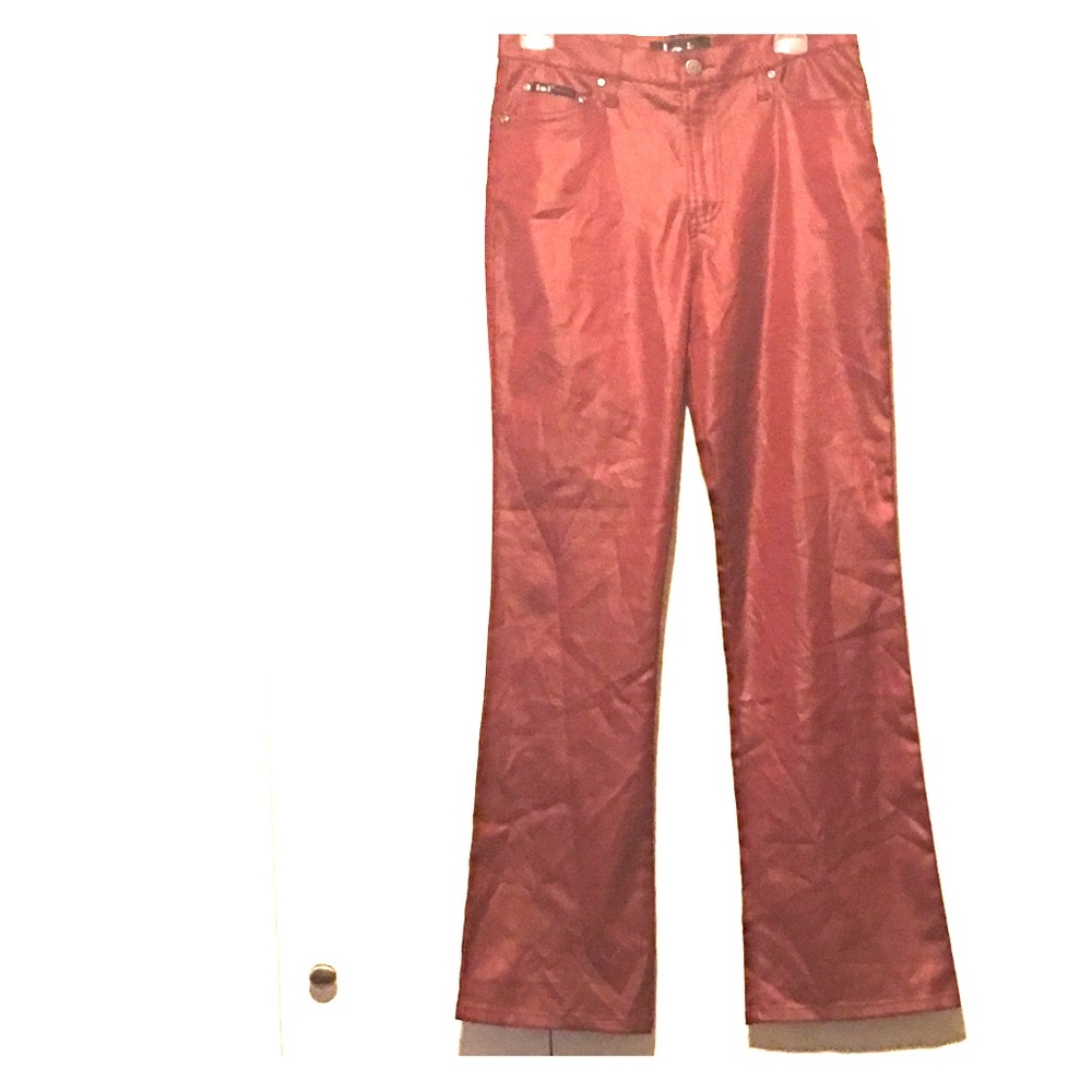 💋 Brand New LEI  Red Satin Pants Size 11